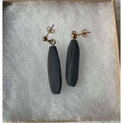 Bog-oak Stud / Drop Earrings